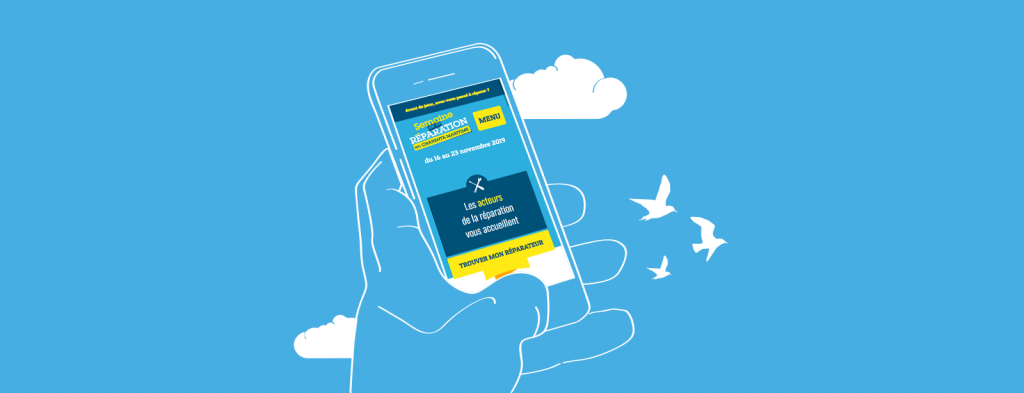 Site mobile semaine de la réparation