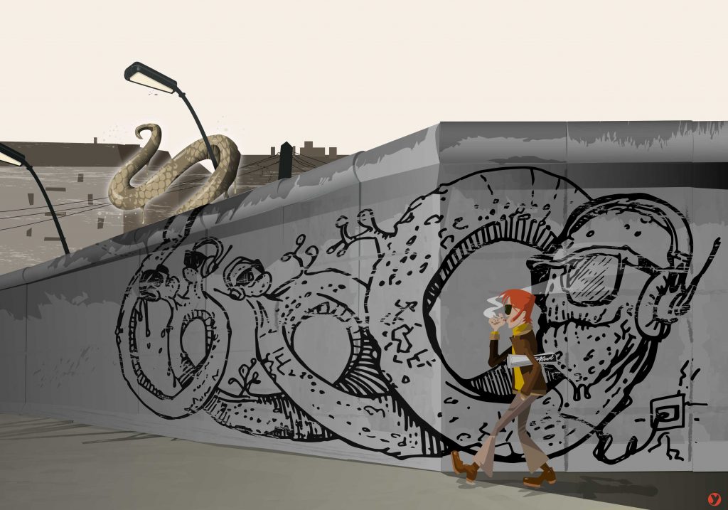 Illustration du monstre qui ecoute