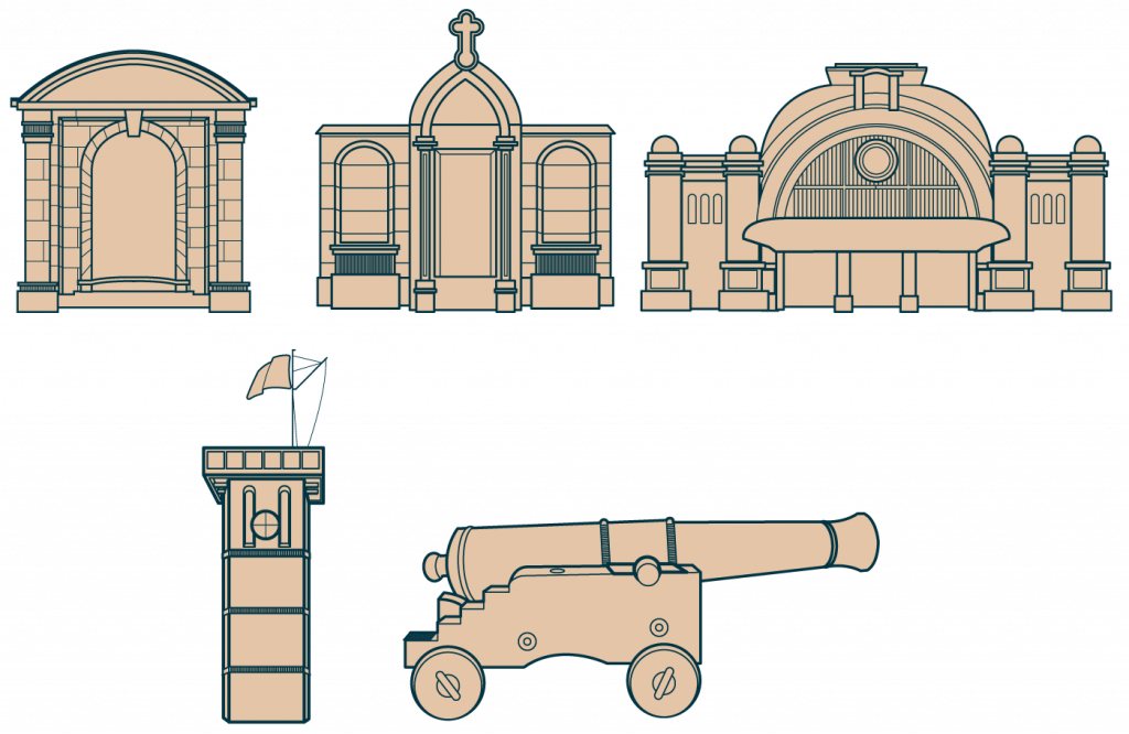 Illustrations détails monuments