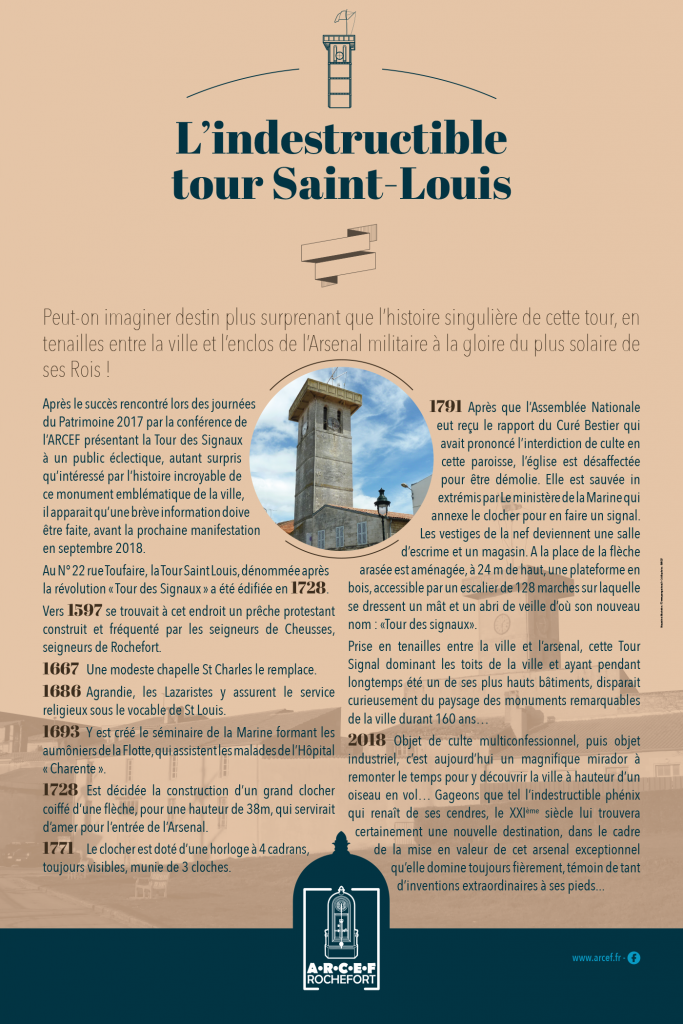 Création maquette panneaux exposition Tour saint Louis