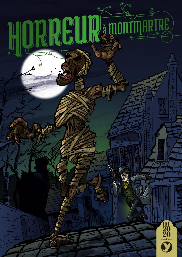 Une momie hantant la nuit la quartier de montmartre