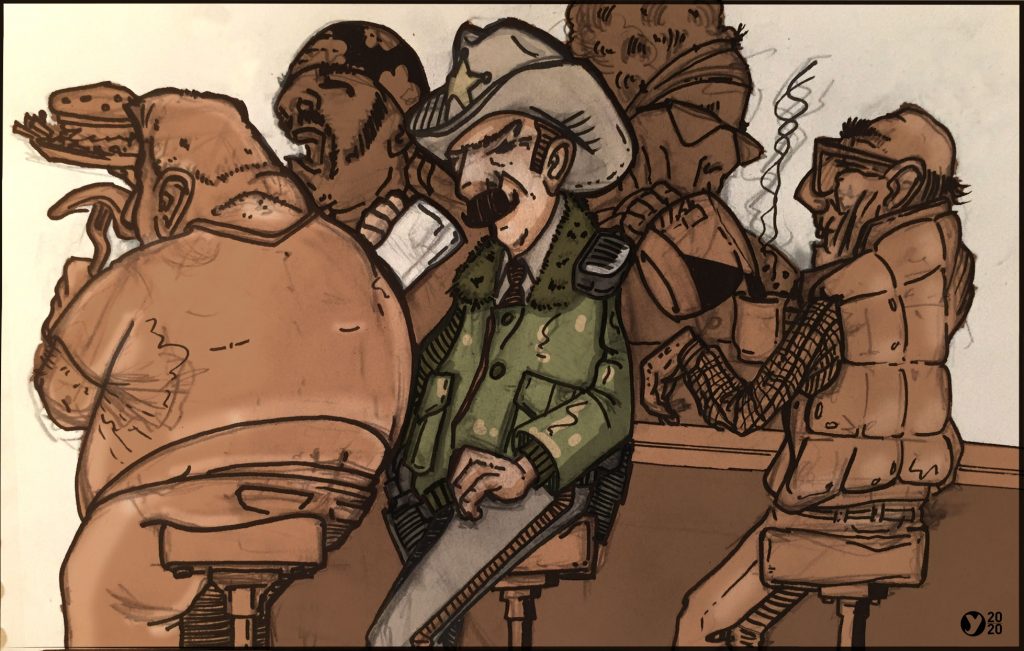 Illustration sheriff américain